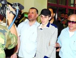 اثناء تسليم الجندي جلعاد شاليط(أرشيف)