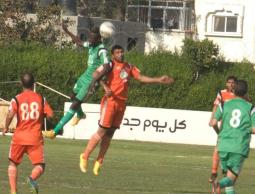 جانب من مباراة الشجاعية واتحاد خانيونس