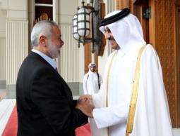 إسماعيل هنية وأمير قطر