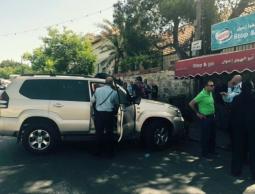 سيارة الشهيد ابو دهيم في مكان قتله