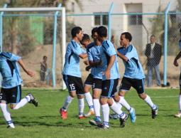 فرحة لاعبي العطاء بالفوز على الرباط