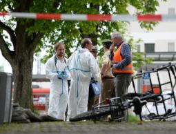 صورة من مكان الانفجار