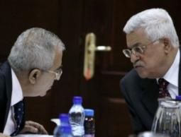 الرئيس الفلسطيني محمود عباس و سلام فياض