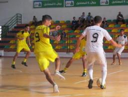 جانب من مباراة الأزهر والأقصى