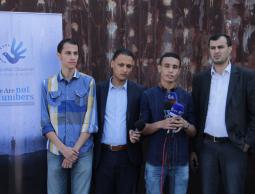 جانب من المؤتمر الصحفي للمرصد الأورومتوسطي لحقوق الإنسان 