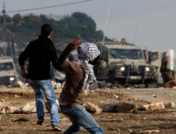 مواجهات فلسطينية عند حاجز  الجلمة