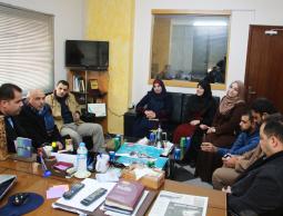 جانب من زيارة منتدى الإعلاميين لمؤسسة الرسالة للإعلام