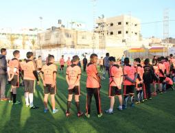 جانب من تدريبات أكاديمية الهلال