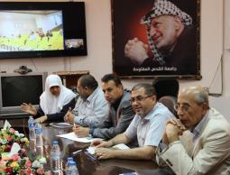 أثناء لقاء وفد الجنايات عبر الفيديو كونفرنس