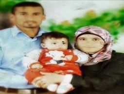 ريهام دوابشة برفقة الشهيدين زوجها سعد ورضيعها علي