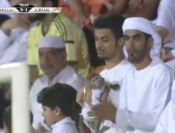 صورة للقرد في المدرجات