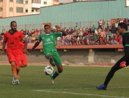 جانب من مباراة الشجاعية واتحاد خانيونس