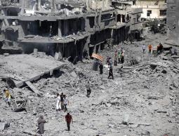 اثار العدوان الاسرائيلي على غزة  (أرشيف)