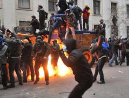 جانب من المظاهرات في أوكرانيا (أرشيف)