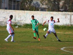 جانب من مباراة شباب خانيونس واتحاد الشجاعية