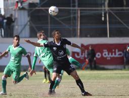 جانب من مباراة خدمات رفح والشجاعية