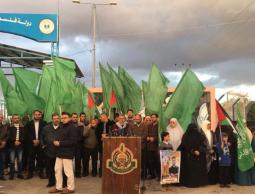 خلال استقبال أهالي الاسرى