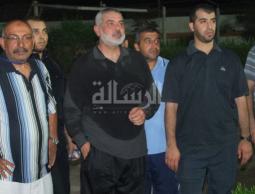 إسماعيل هنية حضر لقطات من مباراة خدمات النصيرات وأهلي غزة
