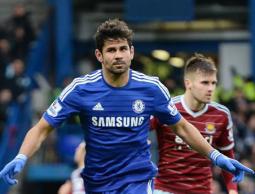 فرحة دييغو كوستا بالهدف الثاني للبلوز