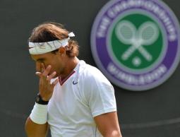 حزن نادال بعد الخسارة