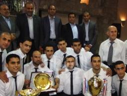 فريق كرة الطائرة بنادي الجمعية بطل الدرجة الممتازة