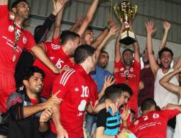 جانب من تتويج خدمات جباليا بالكأس