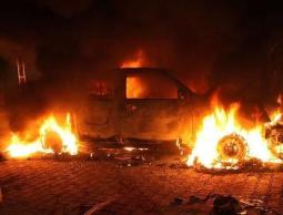 السيارة التي تم تفجيرها 