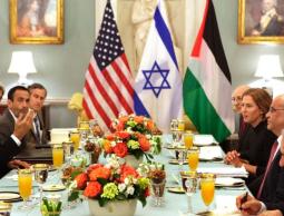 لقاء فلسطيني إسرائيلي (أرشيف)