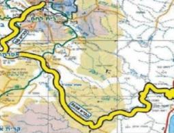 صورة تعرض الطريق للبحر الميت 