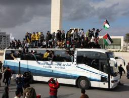 حافلة الاسرى المفرج عنهم (أرشيف)