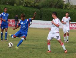 جانب من مباراة الشاطئ وشباب خانيونس