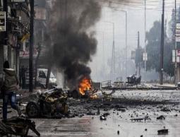 مخيم اليرموك المدمر في سوريا