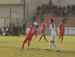 جانب من مباراة غزة الرياضي وخدمات خانيونس