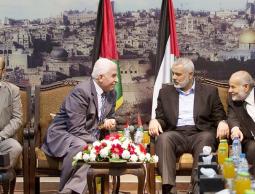 خلال لقاء هنية والأحمد في غزة