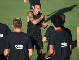 نيمار في تدريبات برشلونة