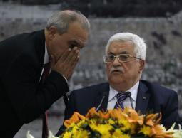 رئيس السلطة محمود عباس وماجد فرج