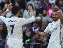 فرحة لاعبي الريال بالفوز