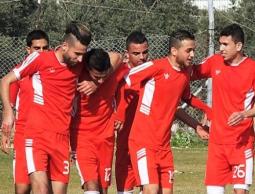 فرحة لاعبي خدمات البريج بالفوز