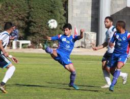 جانب من مباراة الهلال وخدمات الشاطئ