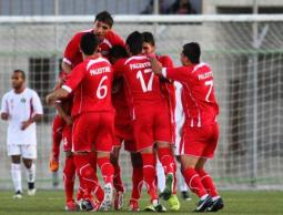 فرحة لاعبي المنتخب الأولمبي بالفوز