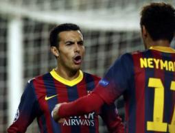 فرحة نيمار وبيدرو بالفوز