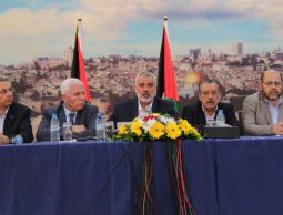 لقاء وفد المصالحة بحماس 