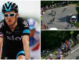 لحظة سقوط السائق