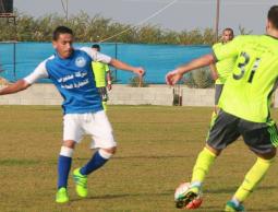 جانب من مباراة المجمع الإسلامي واتحاد جباليا