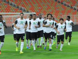 جانب من تدريبات المنتخب السعودي