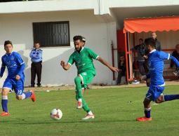جانب من مباراة سابقة بين شباب رفح والصداقة