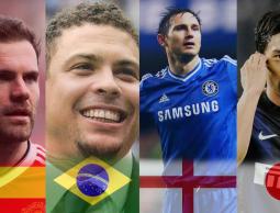 من اليمين: ناغاتوتو, ولامبارد, ورونالدو, وماتا