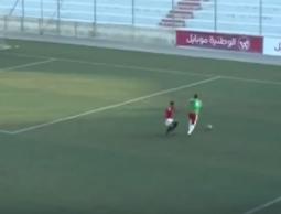 لحظة إحراز أبو حسنين الهدف
