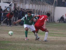 جانب من مباراة خدمات رفح وخدمات خانيونس