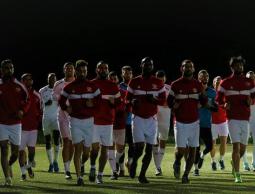 جانب من تدريبات منتخب فلسطين